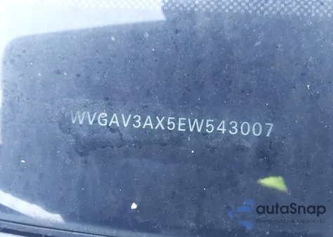 2014 Volkswagen Tiguan S from USA, damaged, VIN WVGAV3AX5EW543007